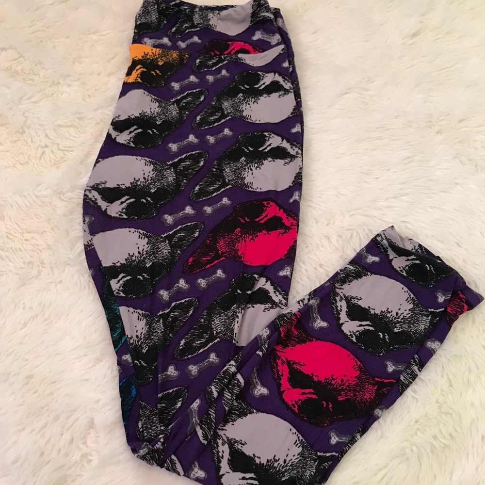 Chihuahua LulaRoe leggings tall and curvy
